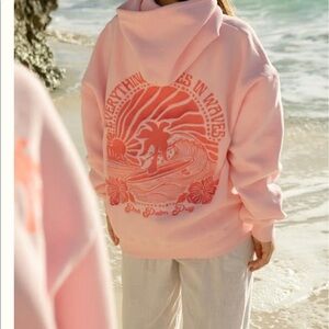 Everything comes in waves hoodie by Pink Palm Puff
